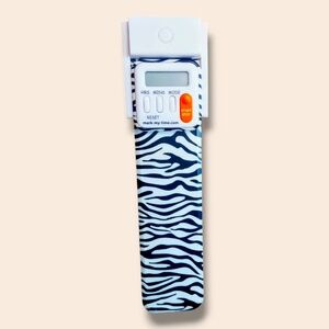 Mark My Time | Black & White Zebra Digital Booklight Timer | 7000231 |